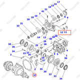 Bộ gioăng sửa vi sai 3EB-21-05500 (K3)