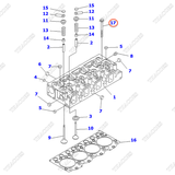 Bulong mặt máy 6204-13-1610, 6142-11-1611 (17 cái)