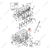 Thân lốc động cơ 6204-23-1101, 6202-23-1100, 6202-23-1101