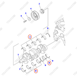 (+0,50) Bạc trục cơ balie 6204-28-8100 (5 cặp)
