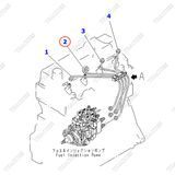 Ống dầu máy 2 6205-71-5120