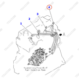 Ống dầu máy 4 6205-71-5140