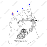 Ống dầu máy 1 6205-71-5110