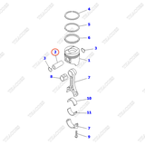 Ắc piston 6204-31-2410