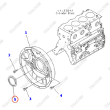 Phớt đuôi trục cơ 6140-21-1341
