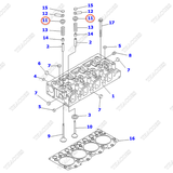 Vòng hãm xupap 6204-41-4510 (8 cái)