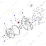 Phớt đuôi trục cơ 6141-21-1332