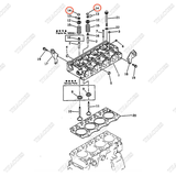 Nắp đuôi xupap 6204-41-4550 (8 cái)