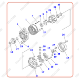Máy phát 600-861-1611, R6008611611 (60A)