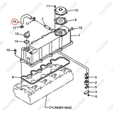Ống tuần hoàn khí BN-1C010-05510