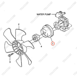 Puly cánh quạt BN-1K011-74250