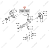 (Std) Bạc xéc măng N-12033-4E110