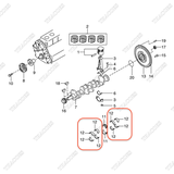(+0,50) Bạc balie N-12234-FY500 (8 cái)
