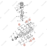 Bạc trục cơ balie A-12207-MA70A (Std) (5 cặp)