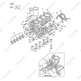 Ống xi lanh A-11012-43G00, A-11012-43G10, A-11012-2S000