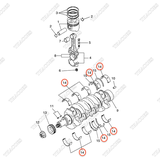 Bạc trục cơ balie A-12207-2W211 (Std)
