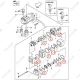 Bộ phớt bơm thuỷ lực R-403-24323 (INC.15-18,21,23)