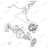 (AT) Ống dầu phanh trái 22N55-42802