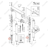 (VFHM2N5) (xi lanh 2 bên) Căn đệm B-30461-50039