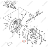 Cần kép phanh tay bánh phải 23653-72062