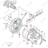 (K1) Bộ guốc phanh 522A2-61561
