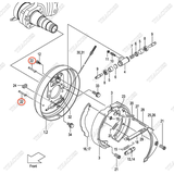 Chốt hãm guốc phanh 23653-72101
