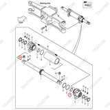 (Seri 223-Up) Bạc đệm chốt đầu xi lanh 22B54-52001 (2c)