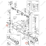 (Seri 276-Up) Khớp lái phải 22B54-32501
