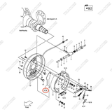 Lẫy phanh tay bánh phải C-52-11218-24502
