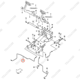 (FD35C9/40C9) Ống dầu phanh phải 243C5-40211
