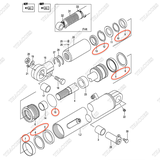 Bộ phớt xi lanh 224T8-59801 (Inc 5-7,9,10,12,13,15)
