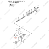 (Ngăn nâng hạ) Vòng đệm oring B-21001-00334