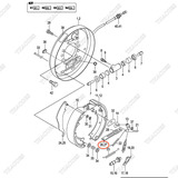 (35/40) Chống phanh trái C-52-11255-14530