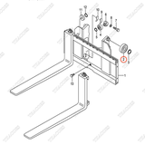 (35/40) Vòng bi nâng hạ 24609-42121 (OD 124)