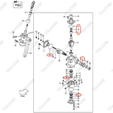 (GB) Bộ gioăng sửa van lái S-23643-06023