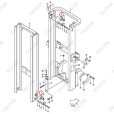 (35/40) Vòng bi nâng hạ 23818-20701 (OD143,5)