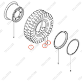 Lốp xe nâng 06006-30015 (300-15)