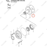 Gioăng 143E3-82161 (mặt bơm) (Kit 902)