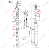 (Trước) (K1 901) Bộ gioăng phớt 214T0-89801