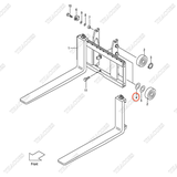 Căn đệm 277P8-22071 (0,5mm-ID35) (VM2Y5, VFM2Y5)