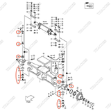 (K1 901) Bộ vòng bi phi nhê 215E4-39801