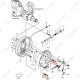 Vòng hãm guốc phanh C-52-51302-53840