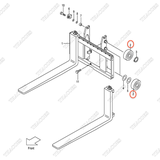 (VFM2N5) Vòng bi nâng 277P8-22061 (119,5 mm)