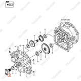 Trục nối các đăng 12N53-82201, đầu ra hộp số