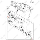 (Seri 1-2226) (K1 901) Phớt bụi 22N54-52141 (2 cái)