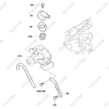 (43) Cút nước 16331-UD010(16331-78300-71)