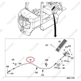 Cáp chân ga 26620-26622-71, 26620-N2070-71