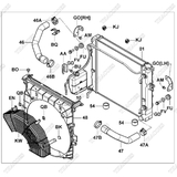 (KW) Chụp thép cánh quạt 16706-16600-71