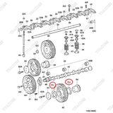 Căn đệm 9001A-20003 (90201-50950-71) (2c)