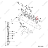 Vòng đệm đầu kim 11176-76006-71